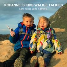 Load image into Gallery viewer, GOCOM Kids Toys Walkie Talkies Birthday Child Gift Walky Talky Handheld Two-Way Radio Boys & Girls Toys Age 3-12, for Indoor Outdoor Hiking Adventure Games 3 Pack