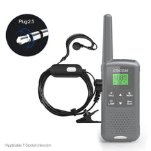 Load image into Gallery viewer, Two Way Radio Earpiece G Shape Police Headset PTT Walkie Talkie Headphone 2.5mm 7-Shaped Connector-Pack of 2