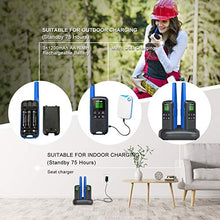 Load image into Gallery viewer, Walkie Talkies G600 FRS Two Way Radio for Adults Long Range Walkie Talkie Rechargeable, VOX Scan, NOAA & Weather Alerts, LED Lamplight 2 Pack Hand held radios