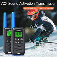 Load image into Gallery viewer, Walkie Talkies G600 FRS Two Way Radio for Adults Long Range Walkie Talkie Rechargeable, VOX Scan, NOAA & Weather Alerts, LED Lamplight 2 Pack Hand held radios