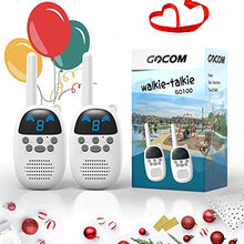 Load image into Gallery viewer, GOCOM GO100 Walkie Talkies for Kids, Kids Toys Handheld Child Gift Walky Talky, Boys&Girls Toys Age 3-12,for Indoor Outdoor Hiking Adventure Games 2Pack