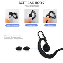 Load image into Gallery viewer, Two Way Radio Earpiece G Shape Police Headset PTT Walkie Talkie Headphone 2.5mm 7-Shaped Connector-Pack of 2