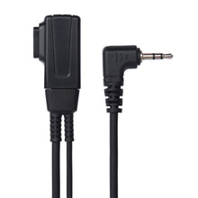 Load image into Gallery viewer, Walkie Talkie Headset with Mic PTT, 1 Pin 2.5mm Two - Way Radios Earpiece Noise Canceling Transparent Security Headphone Walkie Talkies, Black, 2 Pack