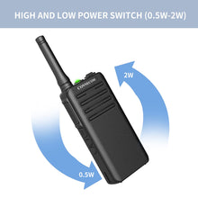 Load image into Gallery viewer, GOCOM GA70 4Pack Two Way Radio Long Range Walkie talkies for Adults, Analog 2 Way Radios