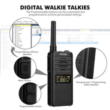 Load image into Gallery viewer, walkie talkies,retevis two-way radios,radio,programmable walkie talkies walkie talkies,emergency walkie talkies long range,digital two way radios,commercial walkie talkies,business radio