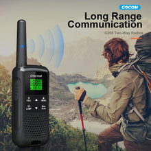 Load image into Gallery viewer, GOCOM G200 3Pack Walkie Talkies Rechargeable for Adults Long Range FRS Two Way Radios 3 Pack, 2 Way Radio for Family Outdoor Hiking Camping
