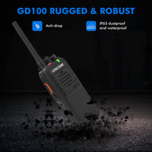 Load image into Gallery viewer, Digital & Analog Long Distance GD100 Walkie Talkies, Long Range & Rechargeable Two-Way Radio(6 Pack)