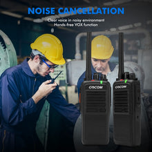 Load image into Gallery viewer, GOCOM GD100 Long Range & Rechargeable Two-Way Radio, industrial Digital & Analog Long Distance warehouse walkie talkies 2Pack