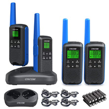 Load image into Gallery viewer, G600 Walkie Talkies Rechargeable, Waterproof Two Way Radios Long Range for Biking Hiking Camping Outdoor with Earpiece, LED Lamplight 4Pack