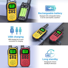 Load image into Gallery viewer, Rechargeable GOCOM G150 Walkie Talkies for Adults & Kids Toys Long Range Two Way Radio Pair for Indoor Games, Outside Adventure, Hiking, Camping