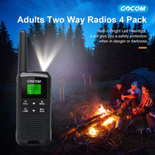 Load image into Gallery viewer, Walkie Talkies-GOCOM G200 2 Way Radios Two-Way Radio(4 Pack) with 4 Headphone Cables,Business Long Range walkie talkies for Adults