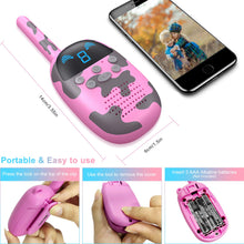 Load image into Gallery viewer, Kids GO100 Walkie Talkies 5 Pack Kids Toys for Age 3-12, Long Range Two Way Radios Talkie Toy, Birthday Present Festival Gifts for Children Girls Boys, for Outside, Camping, Hiking