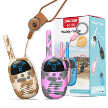 Load image into Gallery viewer, GOCOM GO100 Walkie Talkies for Kids, Kids Toys Handheld Child Gift Walky Talky, Boys&Girls Toys Age 3-12,for Indoor Outdoor Hiking Adventure Games 2Pack
