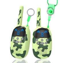 Load image into Gallery viewer, GOCOM Portable Children GO100 2 Pack Walkie Talkies Long Range for 3-12 Year Old Boys Girls, Best Kids Gift, Child Toys for Outside, Camping, Hiking