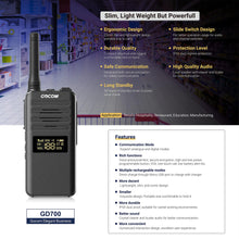 Load image into Gallery viewer, walkie talkies,retevis two-way radios,radio,programmable walkie talkies walkie talkies,emergency walkie talkies long range,digital two way radios,commercial walkie talkies,business radio