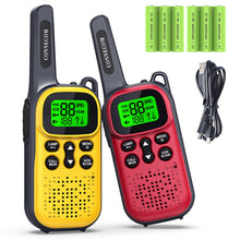 Load image into Gallery viewer, Rechargeable GOCOM G150 Walkie Talkies for Adults & Kids Toys Long Range Two Way Radio Pair for Indoor Games, Outside Adventure, Hiking, Camping