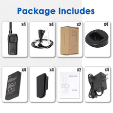 Load image into Gallery viewer, GOCOM GA80 Two Way Radios - Business Walkie Talkies for Adults Rechargeable, Big PTT Button Analog Handheld Commercial Radio 4Pack