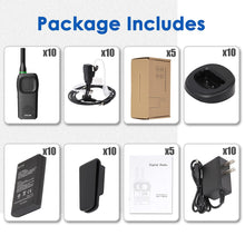 Load image into Gallery viewer, GA80 Business Walkie Talkies for Adults Rechargeable Hands Free 2 Way Radios, Slim Analog Handheld Commercial Radio(10Pack)