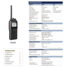 Load image into Gallery viewer, Walkie Talkie for Adults Long Range - GOCOM GD900 Waterproof DMR Radio Digital Heavy Duty 2 Way Radio(1Pack)