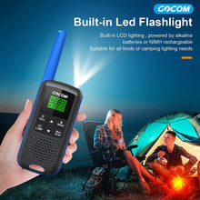Load image into Gallery viewer, G600 Walkie Talkies Rechargeable, Waterproof Two Way Radios Long Range for Biking Hiking Camping Outdoor with Earpiece, LED Lamplight 4Pack