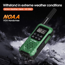 Load image into Gallery viewer, GOCOM G9 Waterproof Adult Walkie Talkies, Long Range 2 Way radios Rechargeable Outdoor Adventure NOAA Weather Alert & SOS Emergency Lamp 6Pack