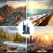 Load image into Gallery viewer, G600 Walkie Talkies Rechargeable, Waterproof Two Way Radios Long Range for Biking Hiking Camping Outdoor with Earpiece, LED Lamplight 4Pack