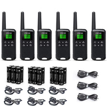 Load image into Gallery viewer, Walkie Talkies for Adults-GOCOM G200 Long Range 2 Way Radio Rechargeable, Family Radio Service (FRS) with NOAA Weather Alart 22 CH VOX Scan Flashlight for Outdoor Climbing Hiking Camping (6Pack)