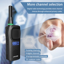 Load image into Gallery viewer, GOCOM GD800 4pack,Digital and Analog Handheld Two Way radios, Better Communication &amp; Clearer Voice Than Analog radios,
