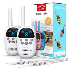 Load image into Gallery viewer, GOCOM GO100 Walkie Talkies for Kids, Kids Toys Handheld Child Gift Walky Talky, Boys&amp;Girls Toys Age 3-12,for Indoor Outdoor Hiking Adventure Games 2Pack
