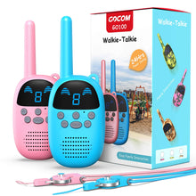 Load image into Gallery viewer, GOCOM GO100 Walkie Talkies for Kids, Kids Toys Handheld Child Gift Walky Talky, Boys&amp;Girls Toys Age 3-12,for Indoor Outdoor Hiking Adventure Games 2Pack
