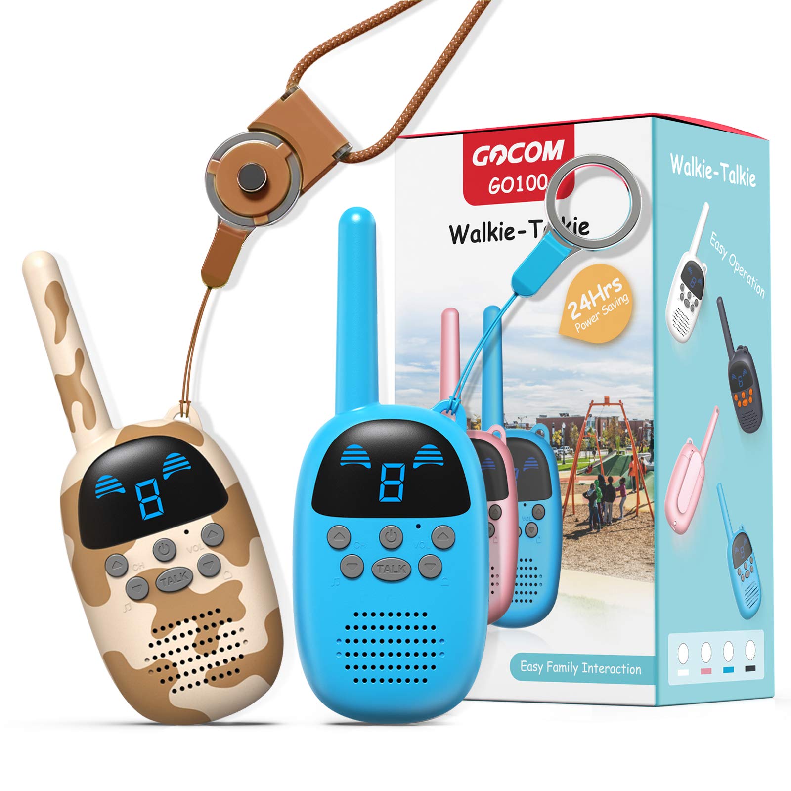 GOCOM GO100 Walkie Talkies for Kids, Kids Toys Handheld Child Gift Wal –  GOCOM Store