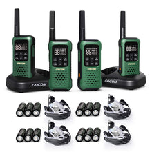 Load image into Gallery viewer, G9 Waterproof Walkie Talkie Long Range, Floating Portable Two Way Radio, NOAA Weather Alert,SOS,Flashlight, Rechargeable 2 Way Raido for Adults (4 Pack)
