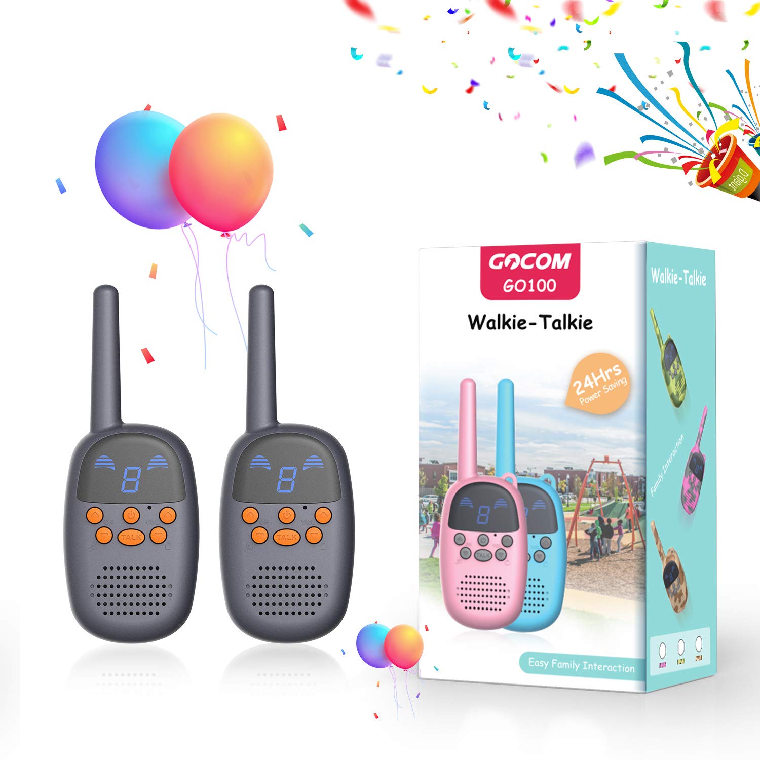 GOCOM GO100 Walkie Talkies for Kids, Kids Toys Handheld Child Gift Wal –  GOCOM Store