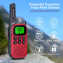 Load image into Gallery viewer, Rechargeable GOCOM G150 Walkie Talkies for Adults &amp; Kids Toys Long Range Two Way Radio Pair for Indoor Games, Outside Adventure, Hiking, Camping
