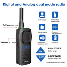 Load image into Gallery viewer, Digital and Analog Handheld Two Way radios, Better Communication &amp; Clearer Voice Than Analog radios, GD800 6pack
