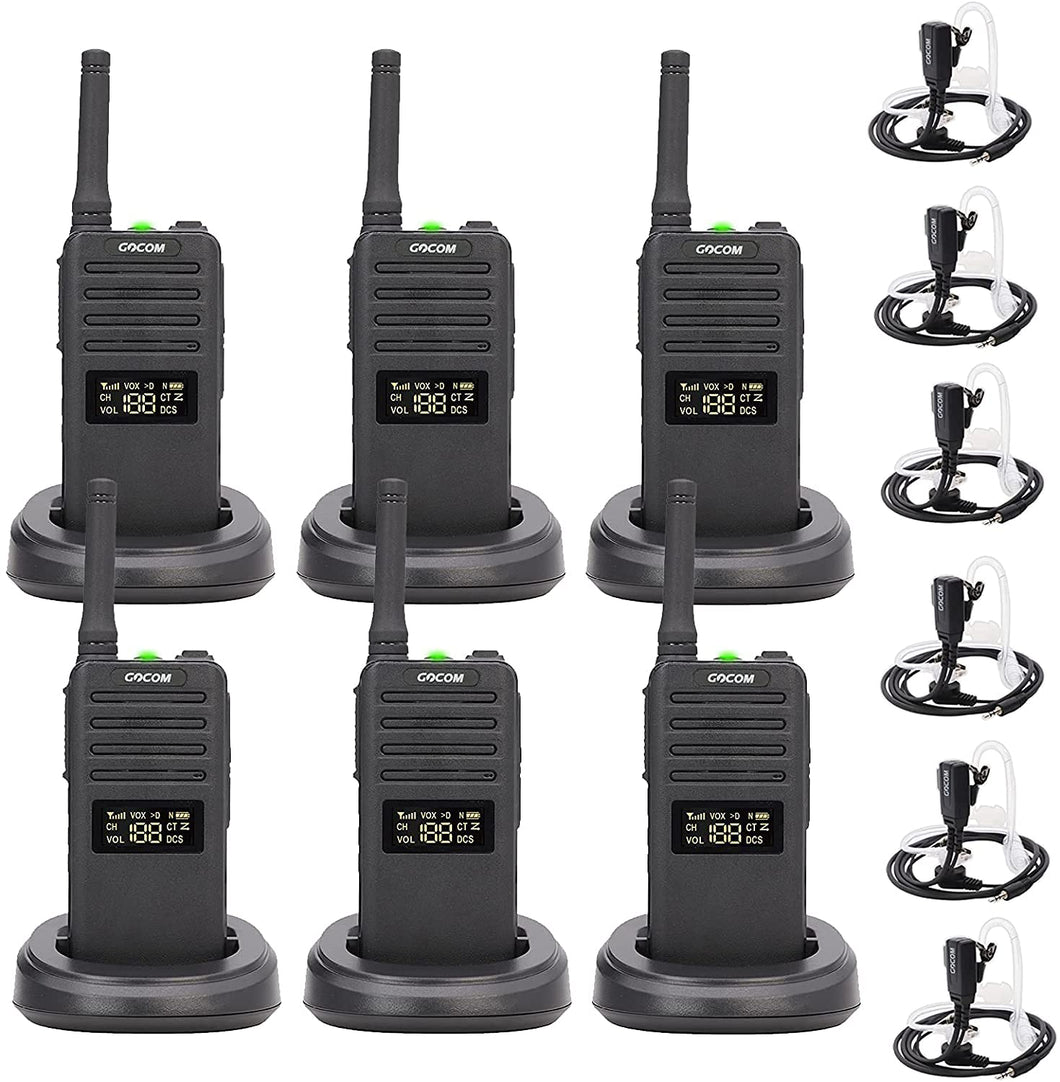 GD700 Long Range 2 Way Radio for Adults,Business Digital and Analog Handheld Two Way radios, Better Communication & Clearer Voice 6pack