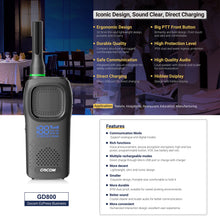 Load image into Gallery viewer, Digital and Analog Handheld Two Way radios, Better Communication &amp; Clearer Voice Than Analog radios, GD800 6pack
